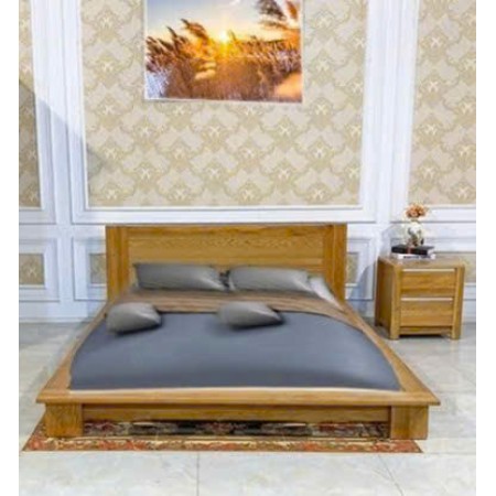 Nhật 01 - 1m6 : Giường Ngủ Gỗ Sồi - Kiểu Nhật + Dạng Bệt